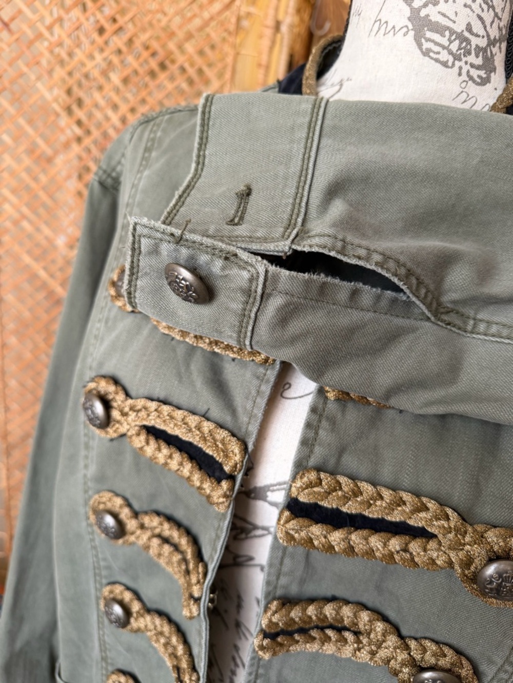 Free People Passenger Jacket Military Army collar - Picture 5 of 16